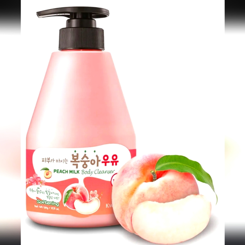 KWAILNARA 🍑 Peach Milk Body Cleanser Welcos Full size Pump Bottle NEW